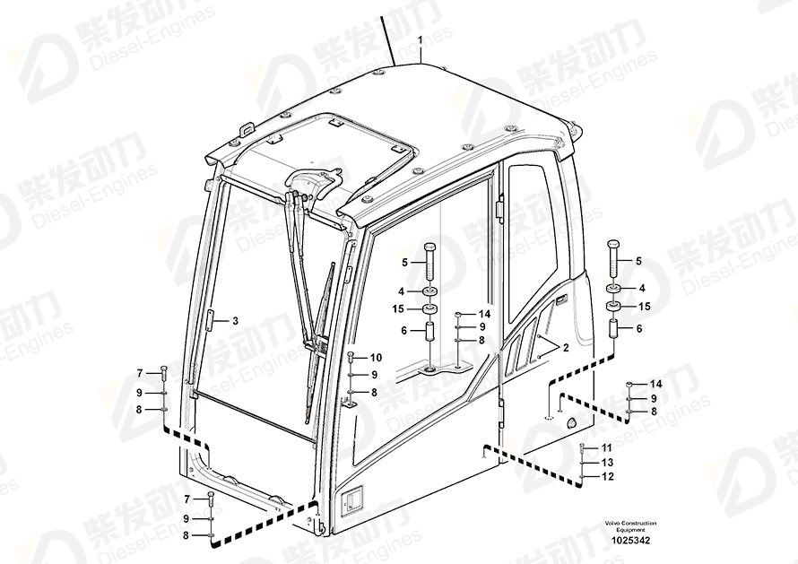 VOLVO Cable harness 14562091 Drawing VOLVO Cable harness 14562091 Drawing
