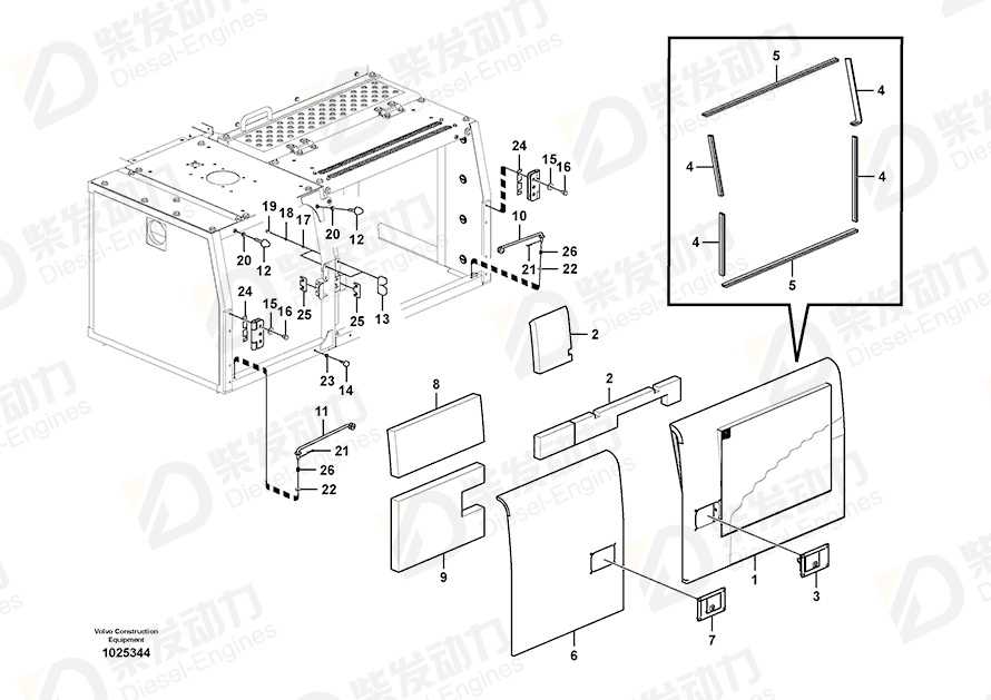 VOLVO Door 14596938 Drawing