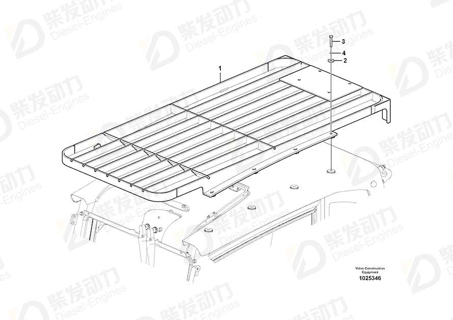 VOLVO Support 14562418 Drawing