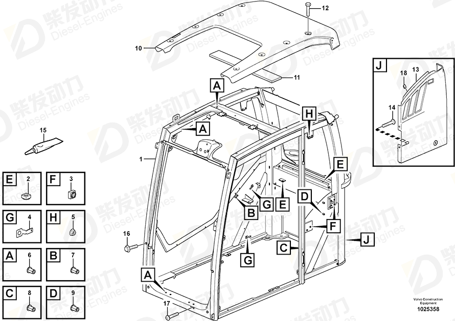 VOLVO Rivet nut 979155 Drawing