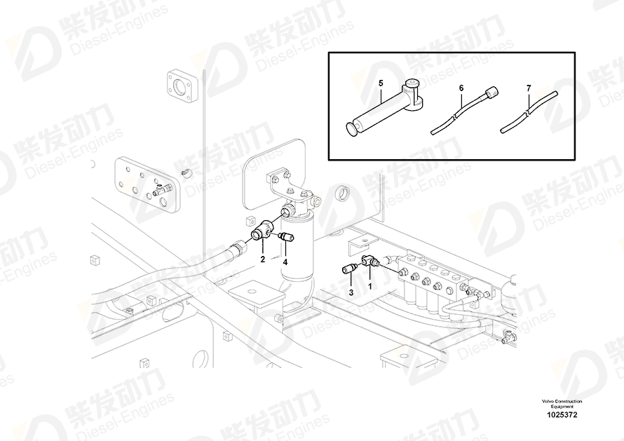 VOLVO Nipple 14612084 Drawing