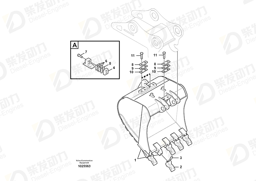 VOLVO Bucket 14544386 Drawing