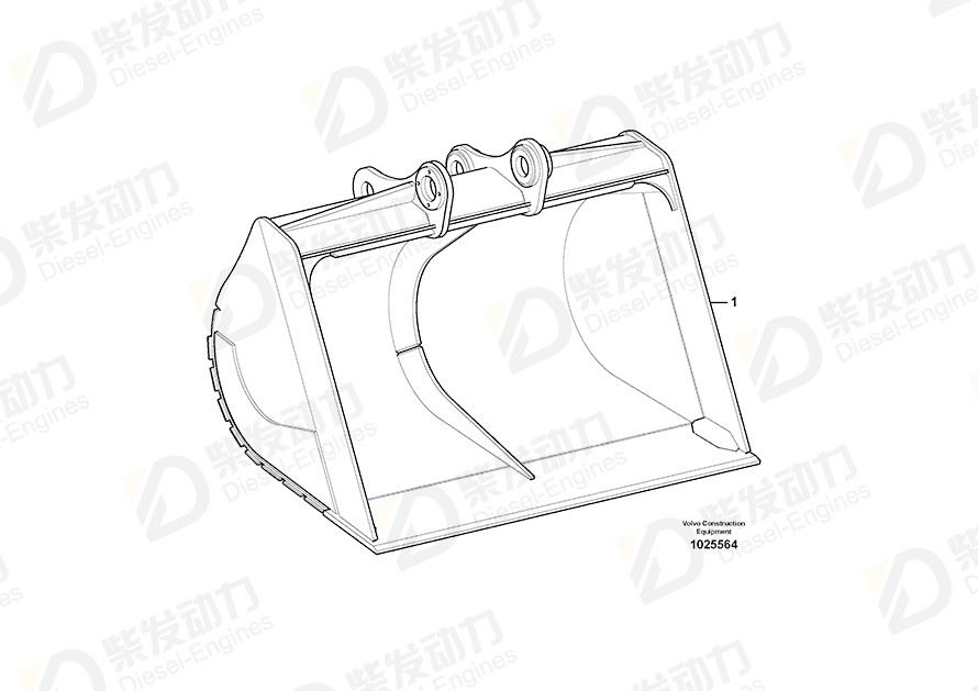 VOLVO Bucket 14555572 Drawing