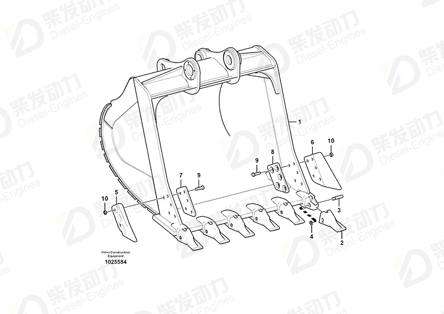 VOLVO HEXAGON SCREW SA9011-22417 Drawing