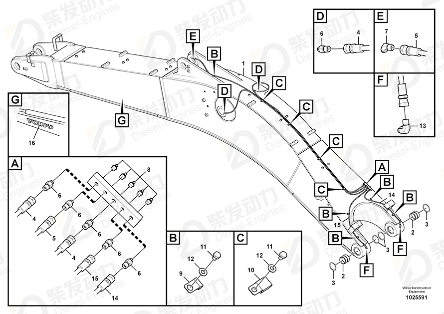 VOLVO Bushing 14609295 Drawing