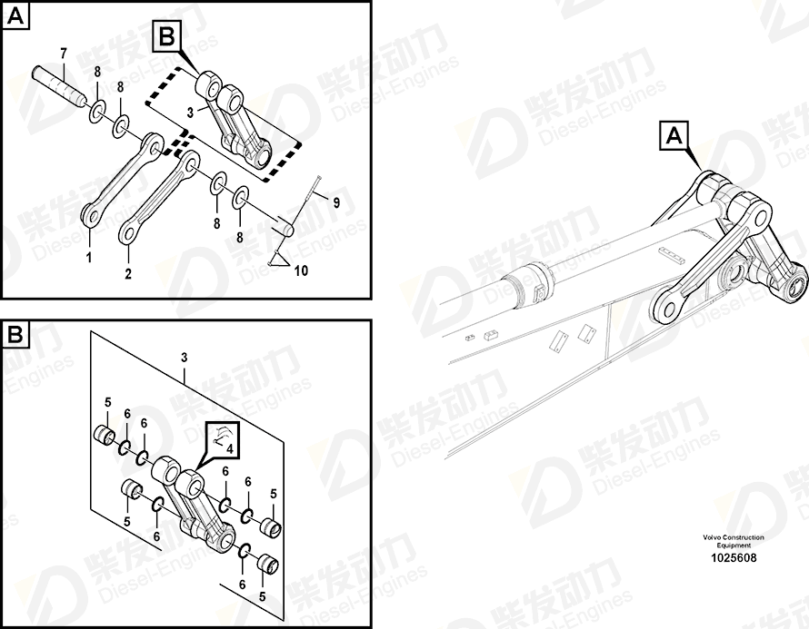 VOLVO Bushing 14880985 Drawing