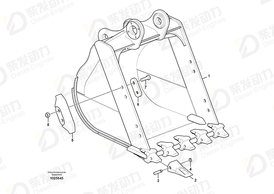 VOLVO Pin 14540730 Drawing