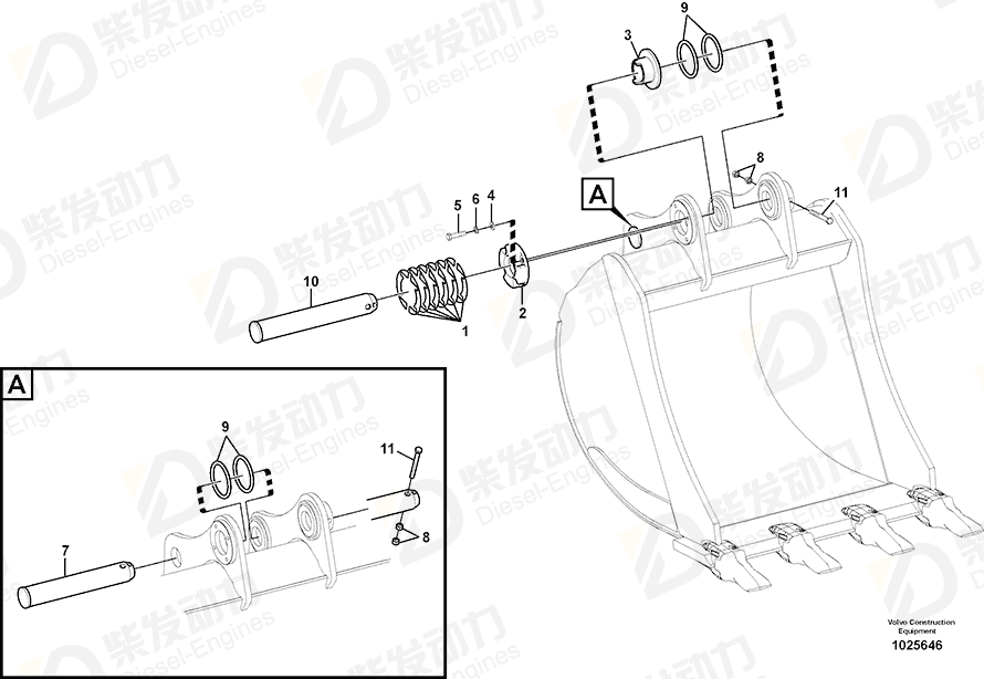 VOLVO Cover 14547825 Drawing