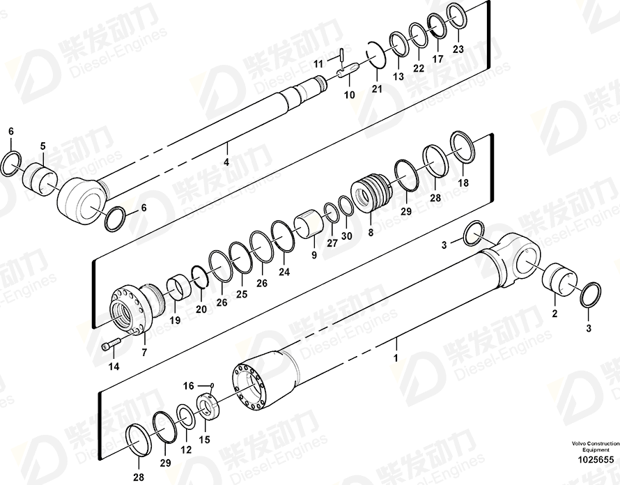 VOLVO Bushing 14517946 Drawing
