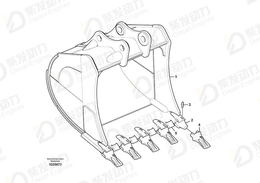 VOLVO Bucket 14683542 Drawing