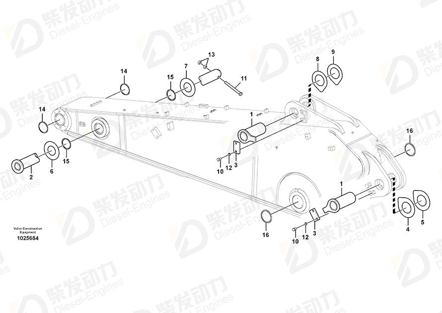 VOLVO Sealing 14560216 Drawing
