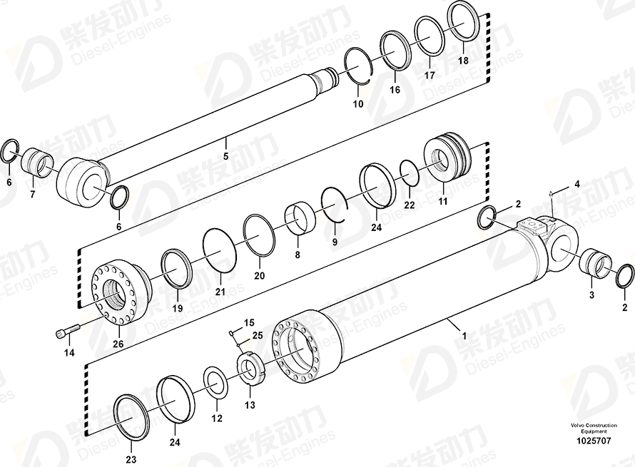 VOLVO Lock nut 1146-06900 Drawing