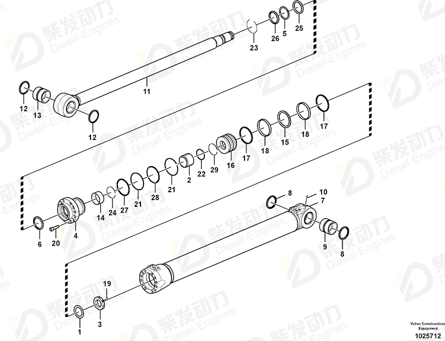 VOLVO Bushing 14510104 Drawing