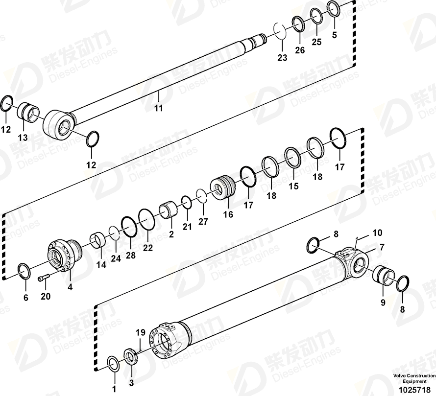 VOLVO Piston 14554863 Drawing