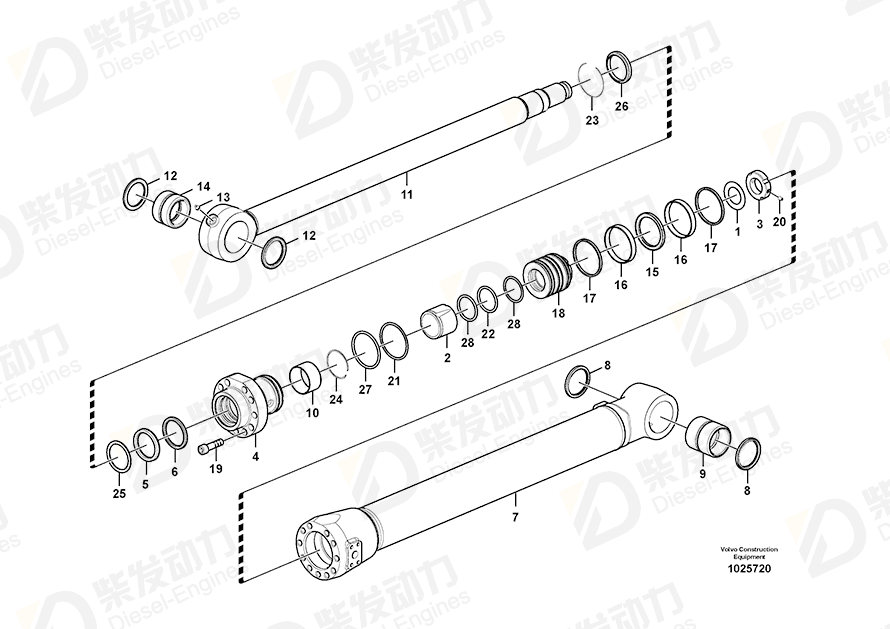 VOLVO Piston 14639400 Drawing