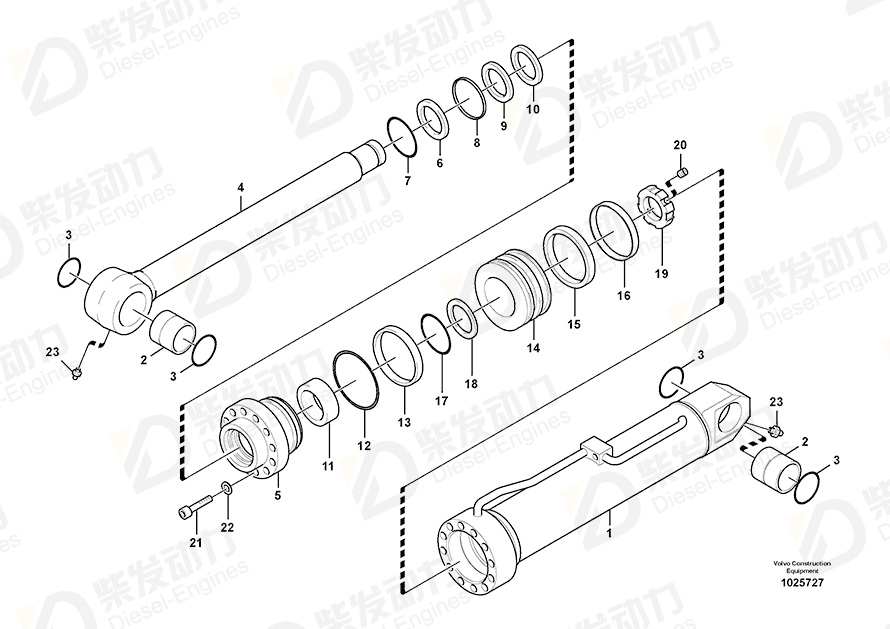 VOLVO Back-up ring SA9566-41500 Drawing