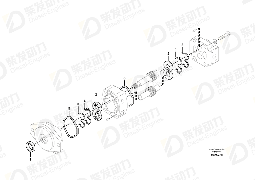 VOLVO Sealing Kit 14577806 Drawing