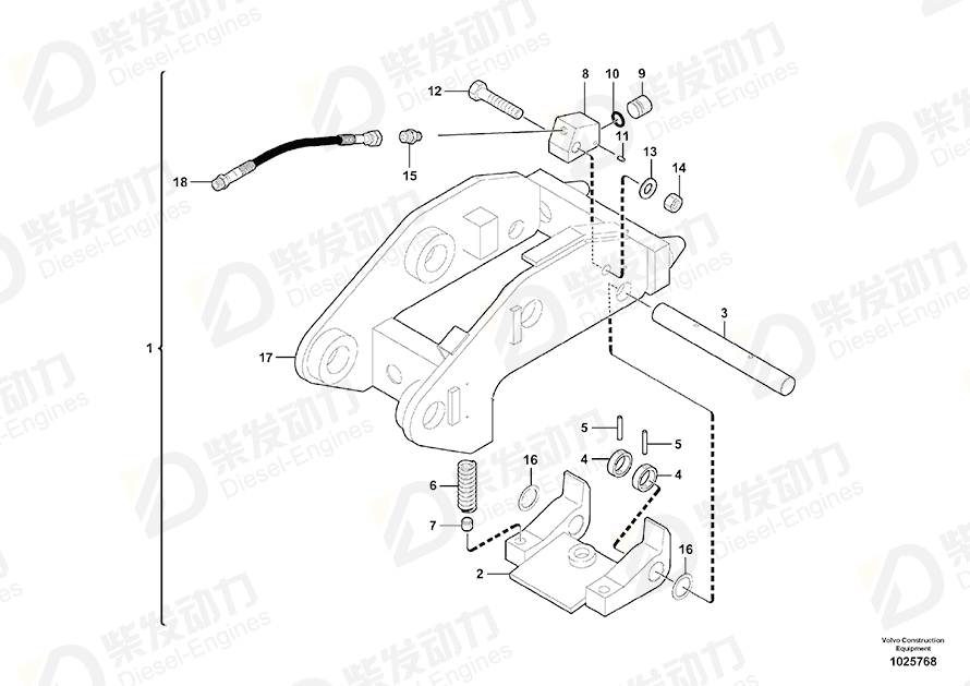 VOLVO Pin 11806154 Drawing