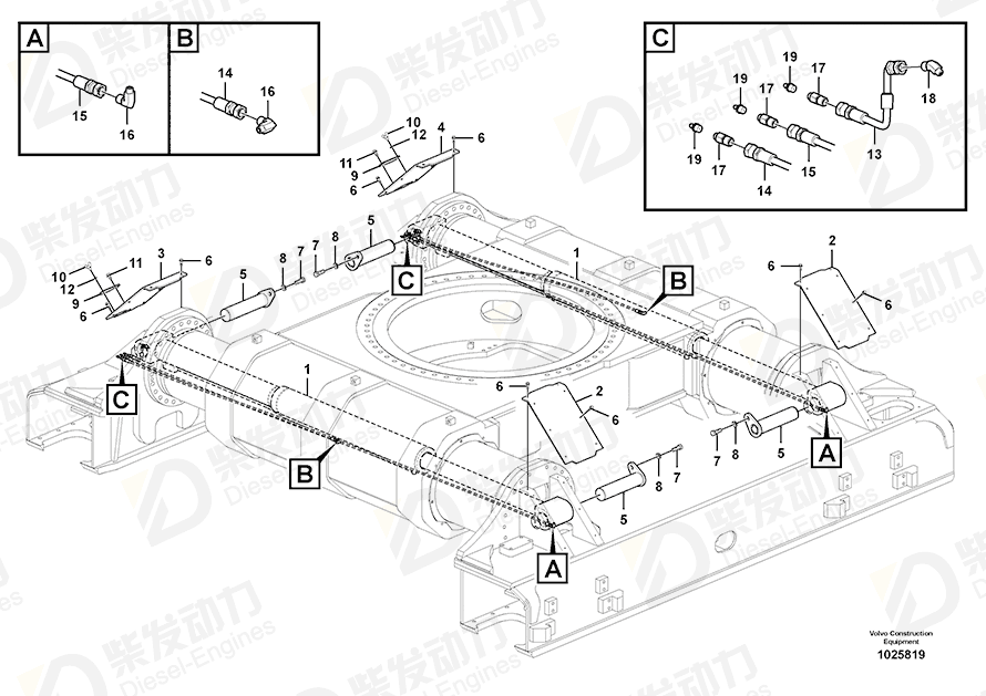 VOLVO Bushing 14597318 Drawing