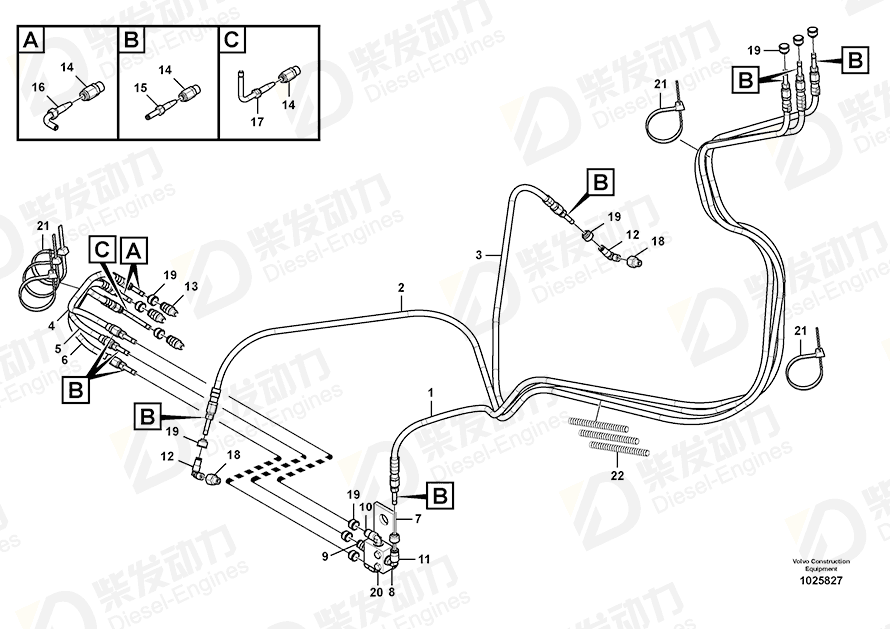 VOLVO Bracket 14599202 Drawing