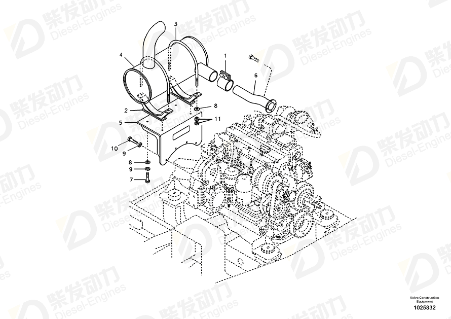 VOLVO Pipe 14516339 Drawing