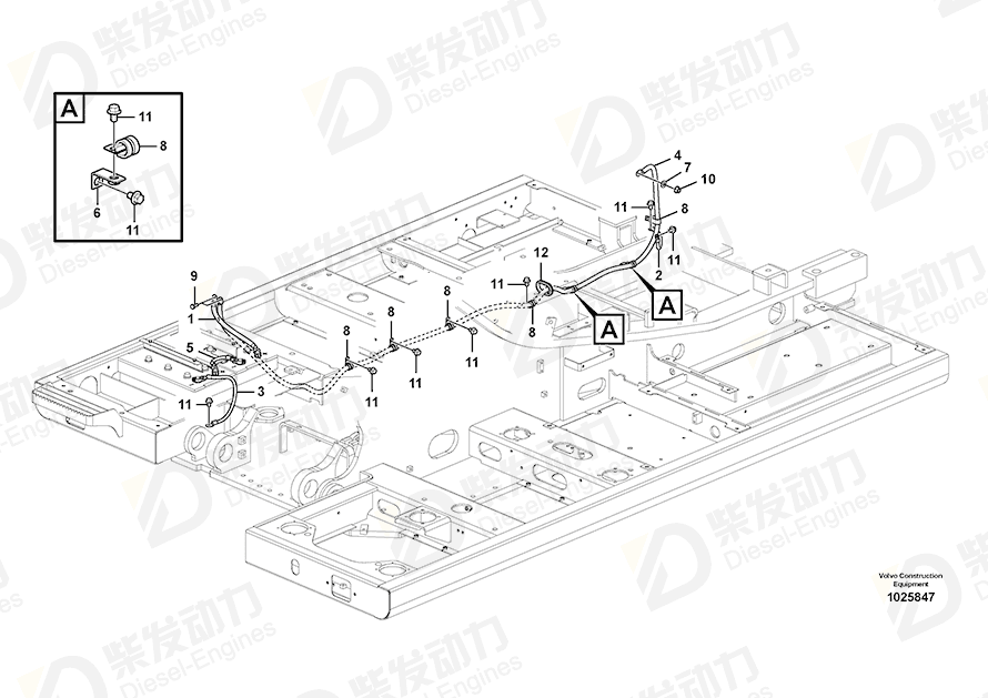 VOLVO Battery cable 14577918 Drawing VOLVO Battery cable 14577918 Drawing