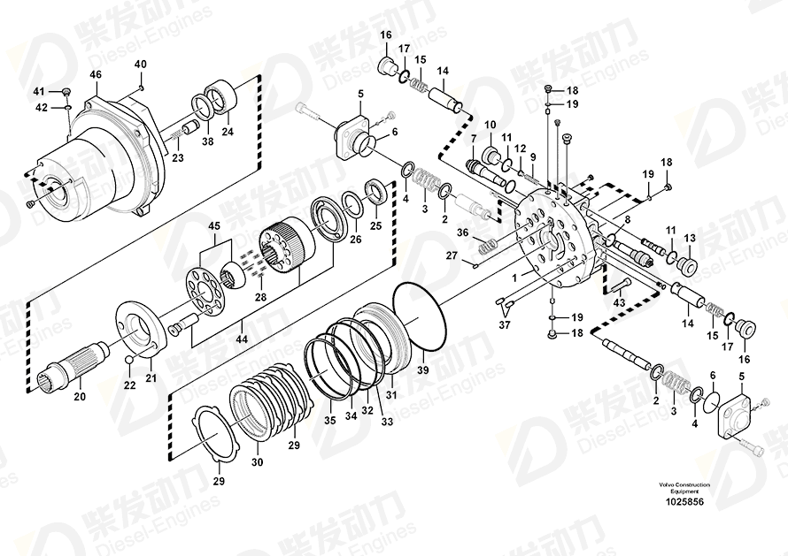VOLVO Sealing kit 14609000 Drawing VOLVO Sealing kit 14609000 Drawing