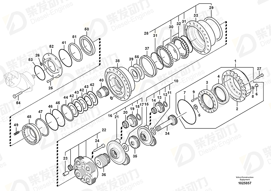 VOLVO Gasket kit 14535329 Drawing