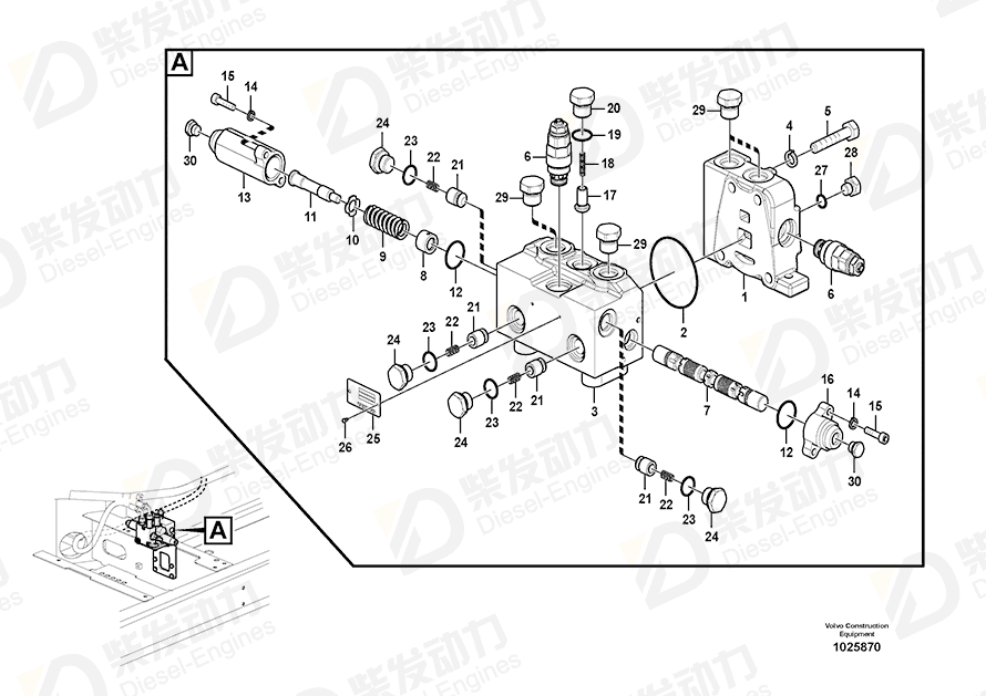 VOLVO Plastic plug 14880362 Drawing VOLVO Plastic plug 14880362 Drawing