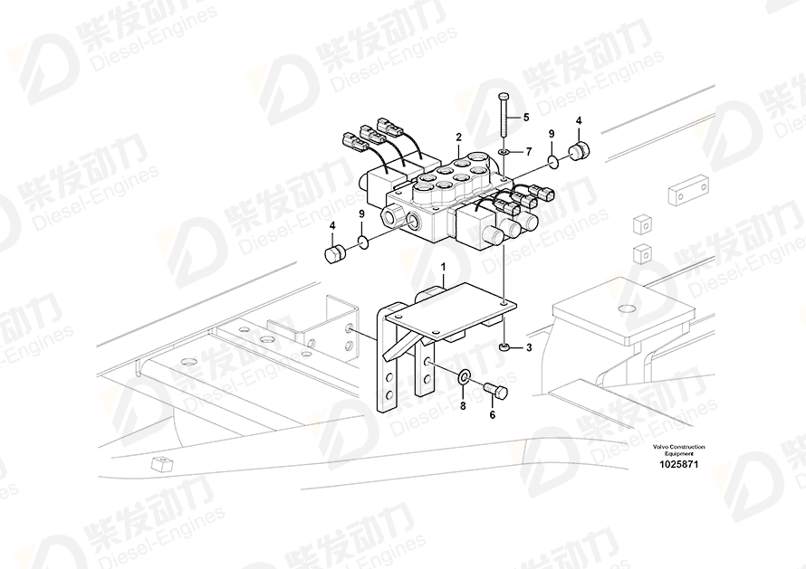 VOLVO Bracket 14606408 Drawing