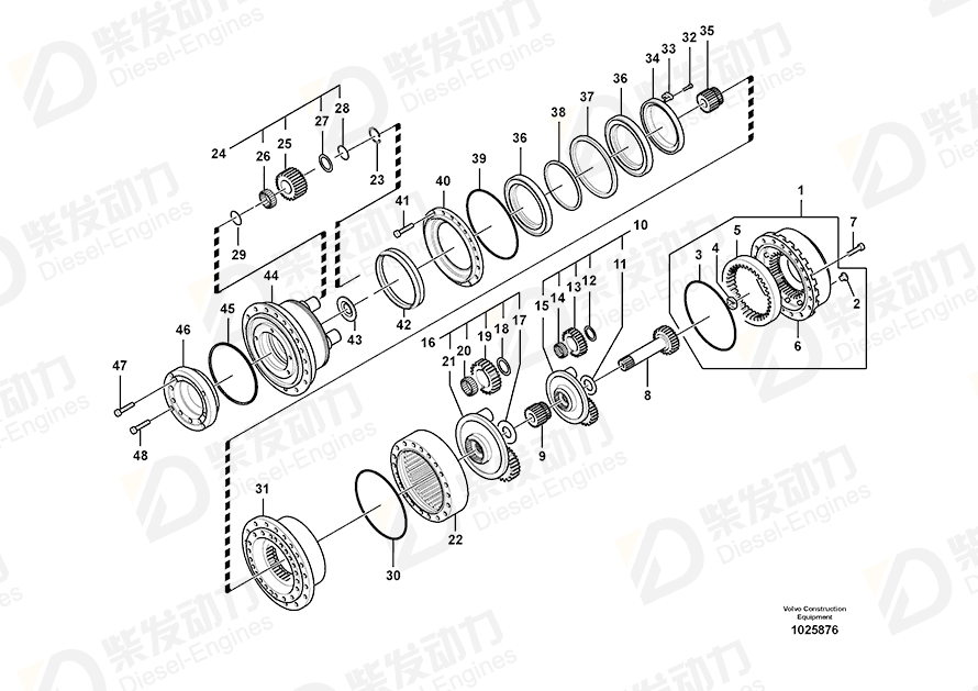 VOLVO Planetary gear 14541729 Drawing