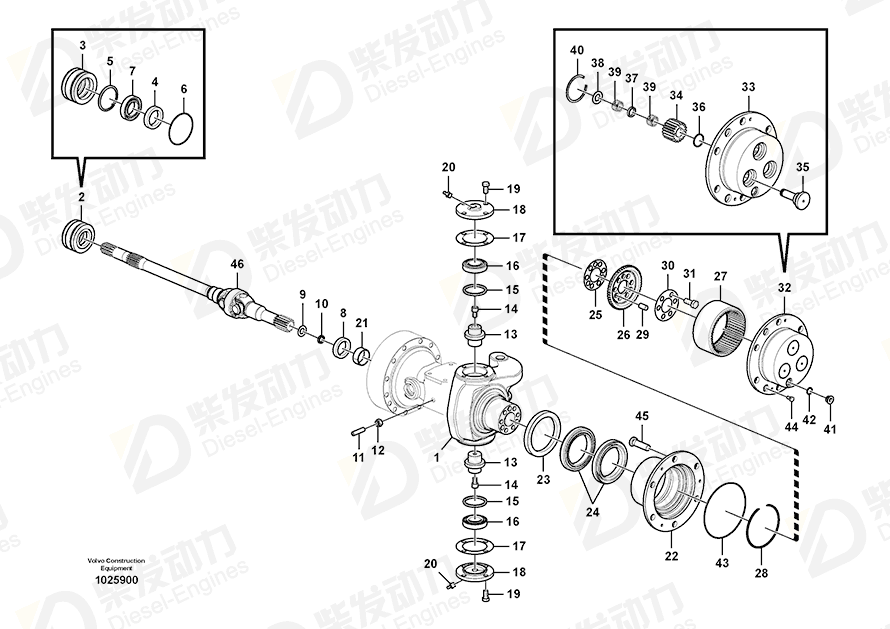 VOLVO Bearing 14880948 Drawing