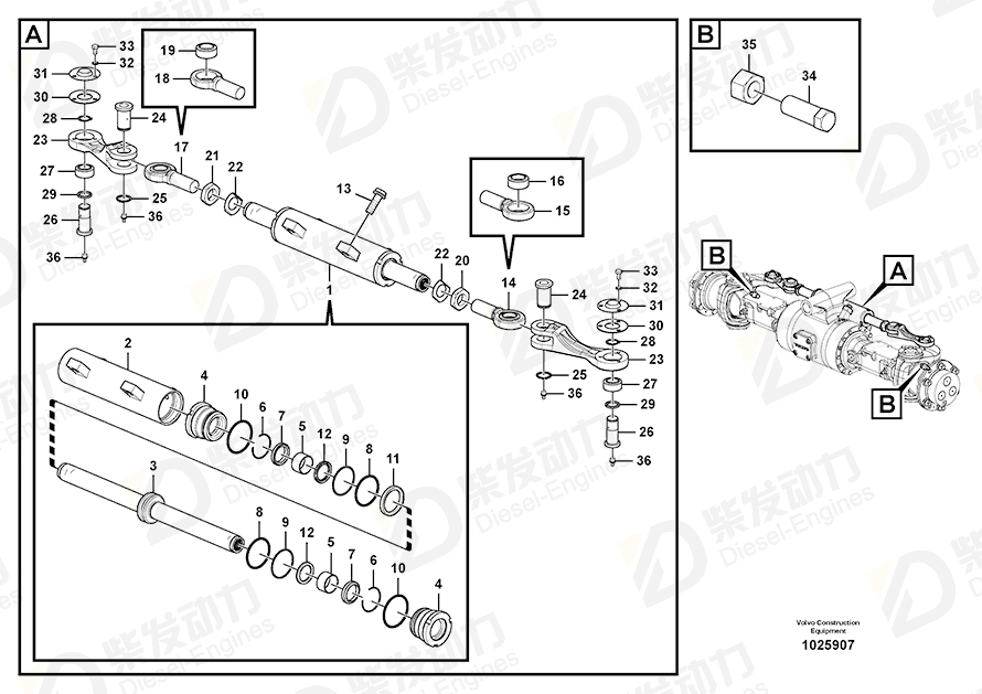 VOLVO Retaining ring 914462 Drawing