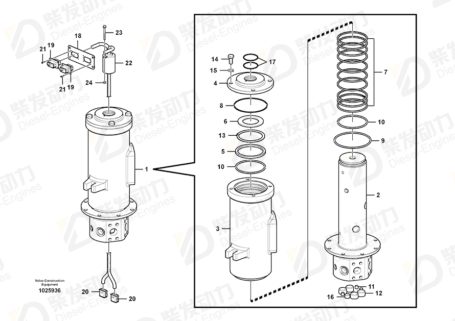 VOLVO Spacer SA1046-02440 Drawing VOLVO Spacer SA1046-02440 Drawing