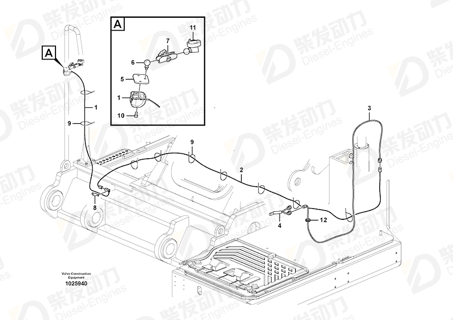 VOLVO Cable harness 14681313 Drawing