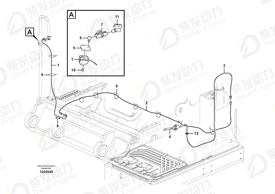 VOLVO Cable harness 14681313 Drawing VOLVO Cable harness 14681313 Drawing