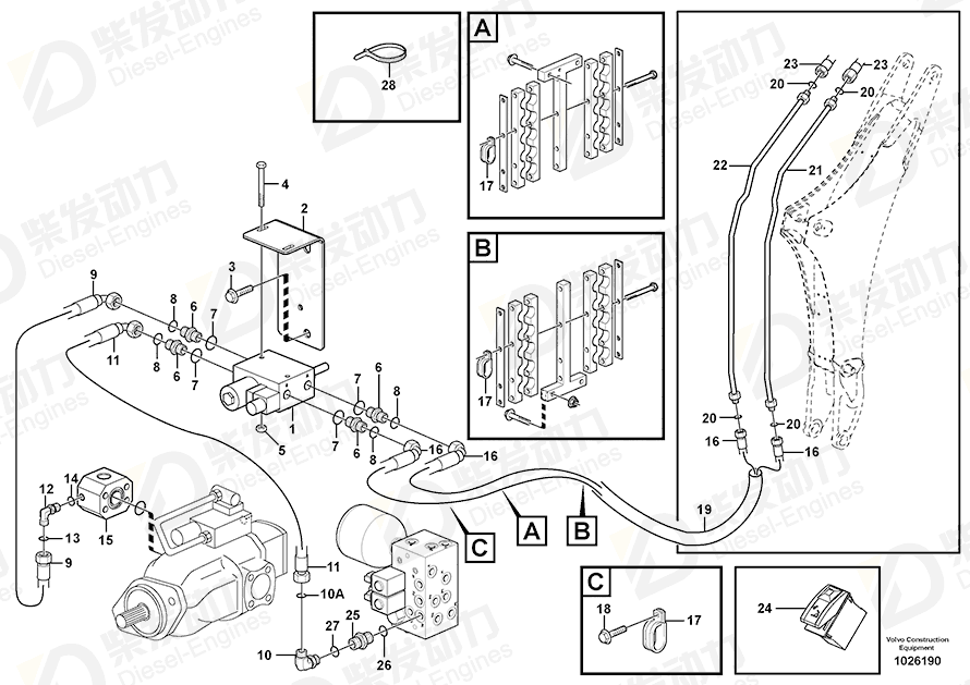 VOLVO Flange screw 965210 Drawing VOLVO Flange screw 965210 Drawing