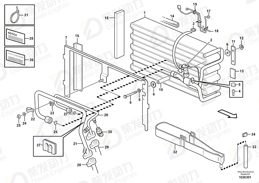 VOLVO Clamp 952625 Drawing