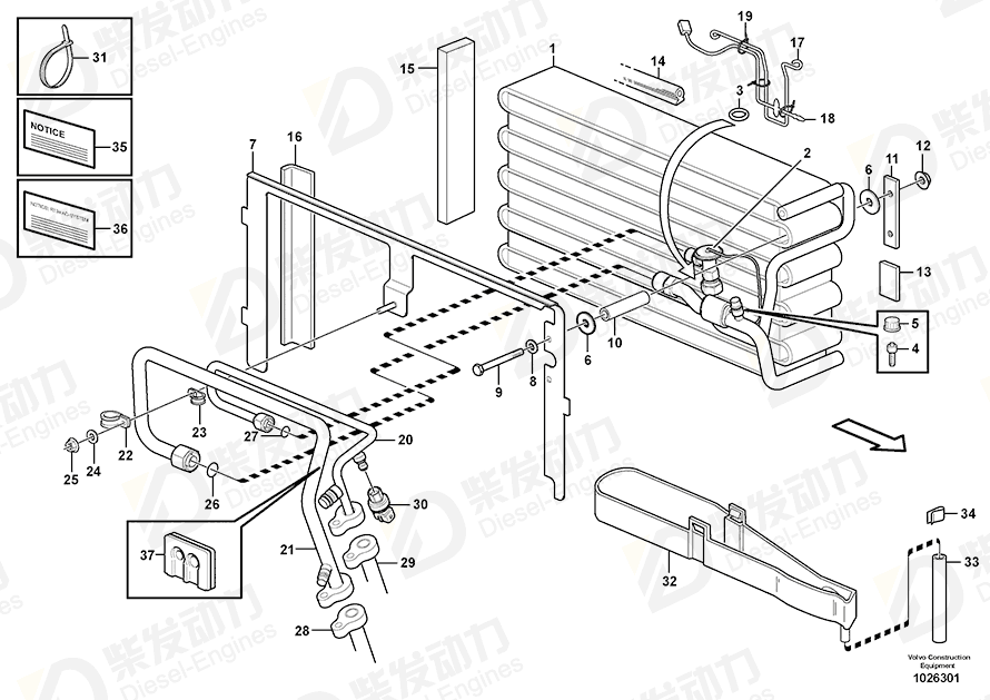 VOLVO Expansion valve 15058102 Drawing