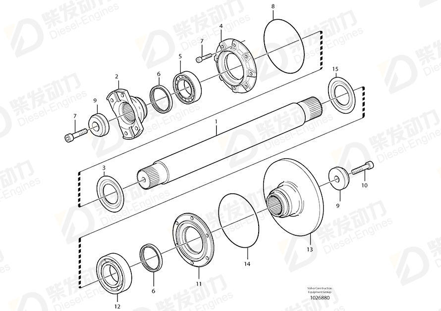 VOLVO O-ring 11113070 Drawing