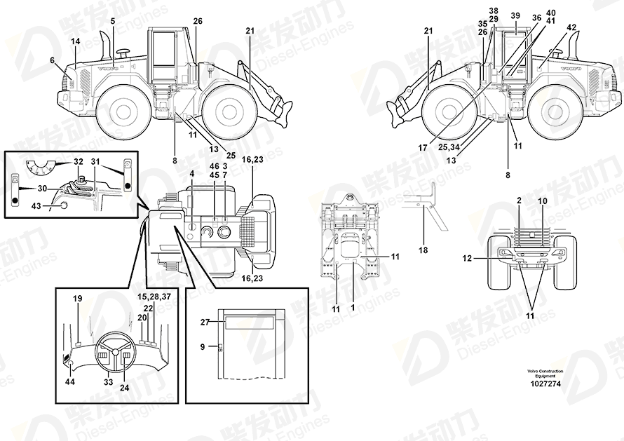 VOLVO Decal 4935704 Drawing