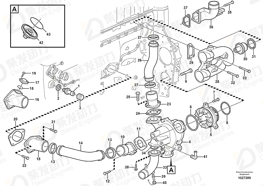 VOLVO Distr Pipe 20713785 Drawing