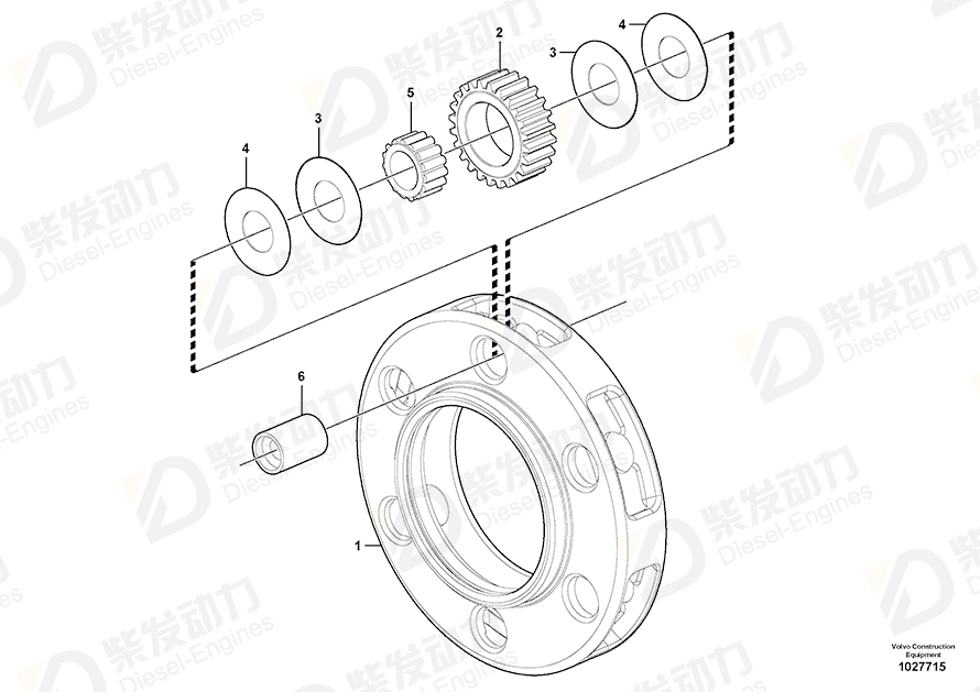 VOLVO Planet gear 17222340 Drawing
