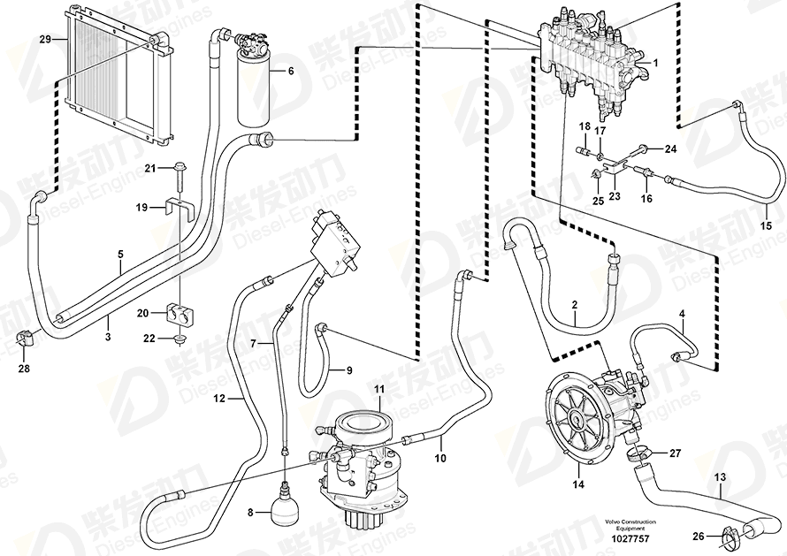 VOLVO Screw clamp 11802432 Drawing