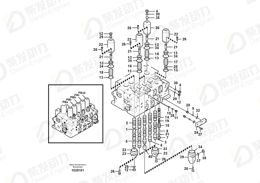 VOLVO Cover SA8230-37040 Drawing