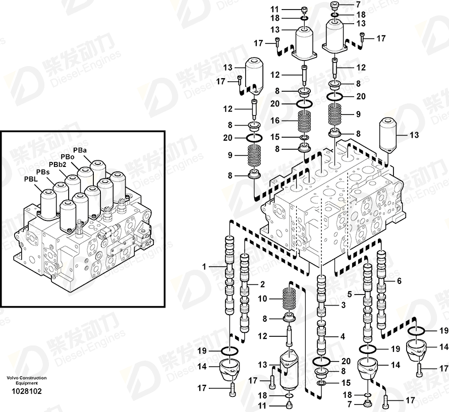 VOLVO Cover SA8230-37020 Drawing