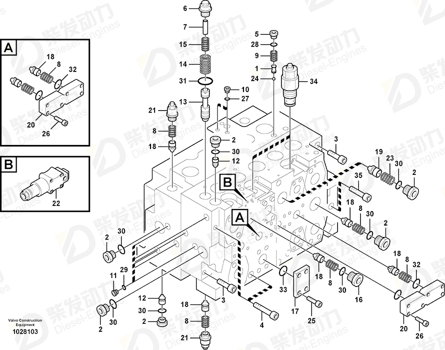 VOLVO Plug 11706096 Drawing