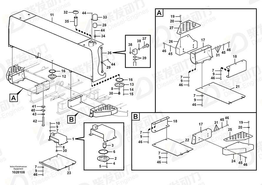 VOLVO Cover 14546299 Drawing