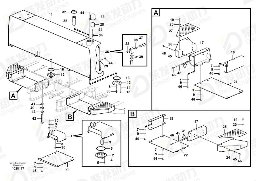 VOLVO Cover 14546364 Drawing