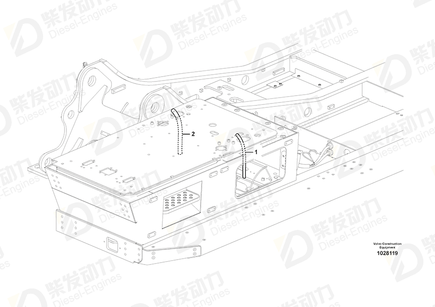 VOLVO Cable harness 14560937 Drawing VOLVO Cable harness 14560937 Drawing